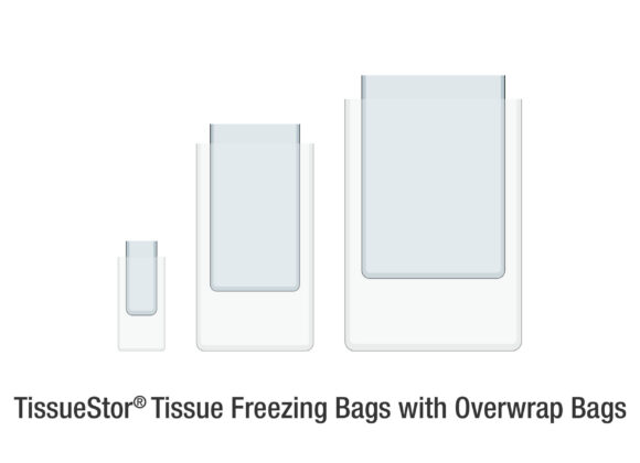 TissueStor® Tissue Freezing Bag with Overwrap Bags