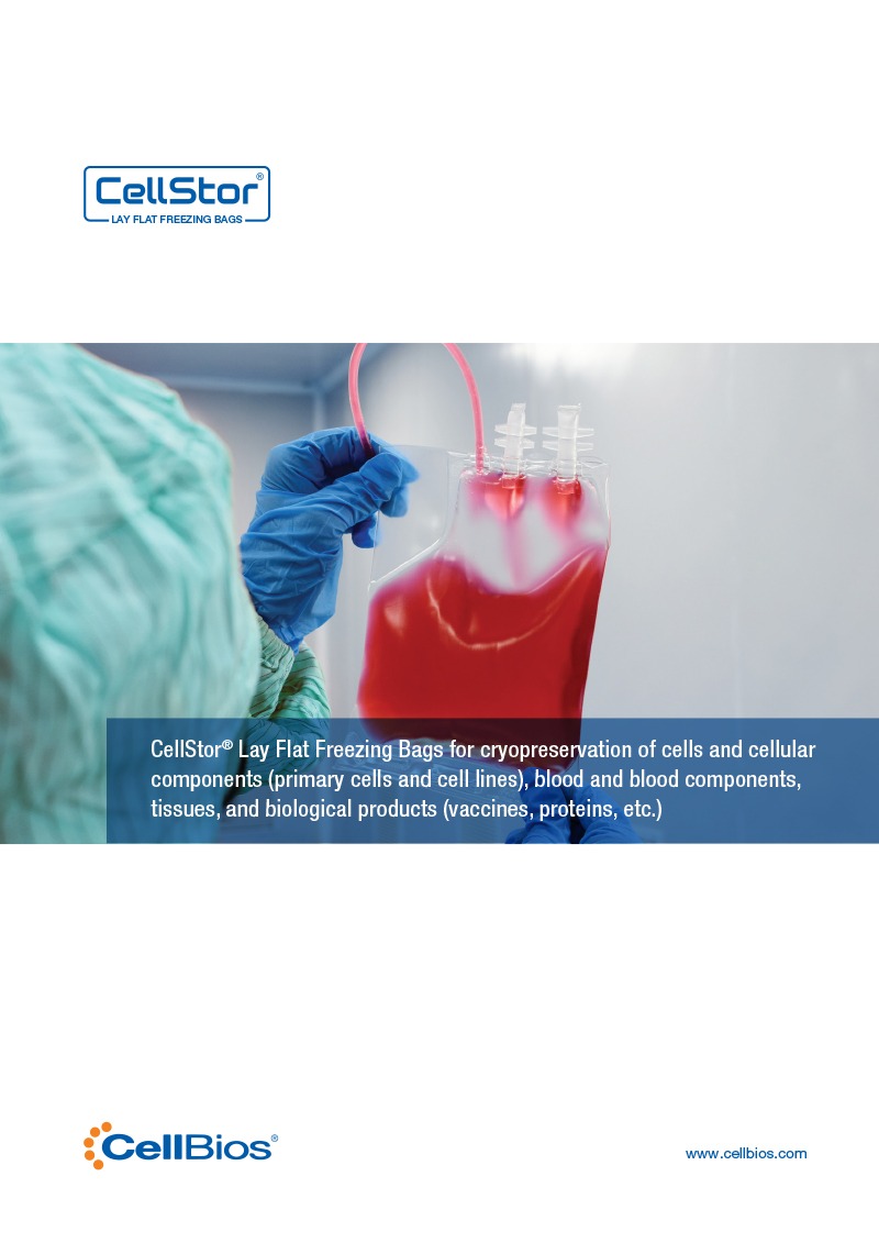 CellStor® Lay Flat Freezing Bags