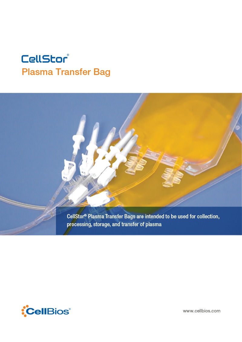 CellStor® Plasma Transfer Bag