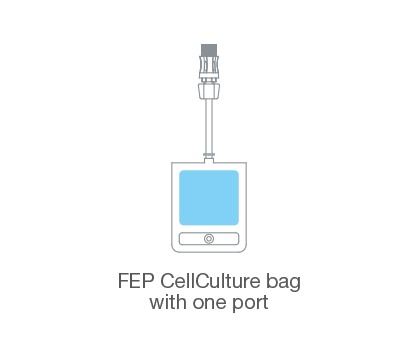 FEP Cellculture Bag with single port