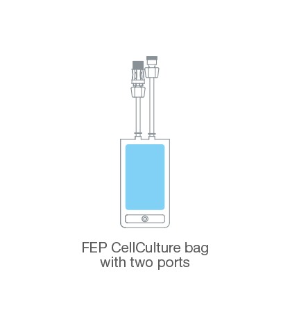 FEP Cellculture Bag with two port